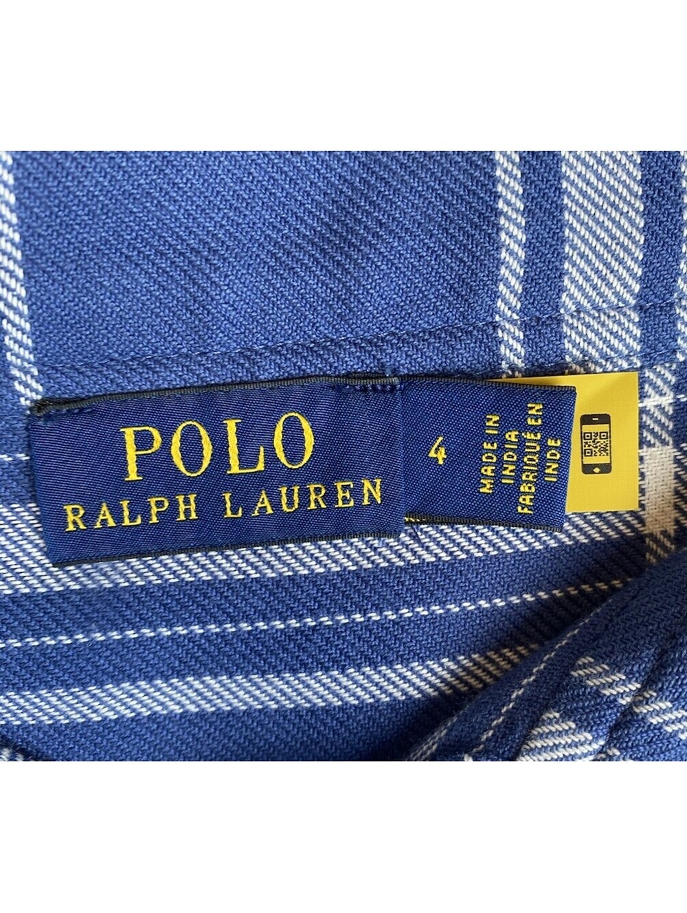 Ralph Lauren Polo Blue Plaid Godet Maxi Skirt Size 4 Small - Picture 10 of 10